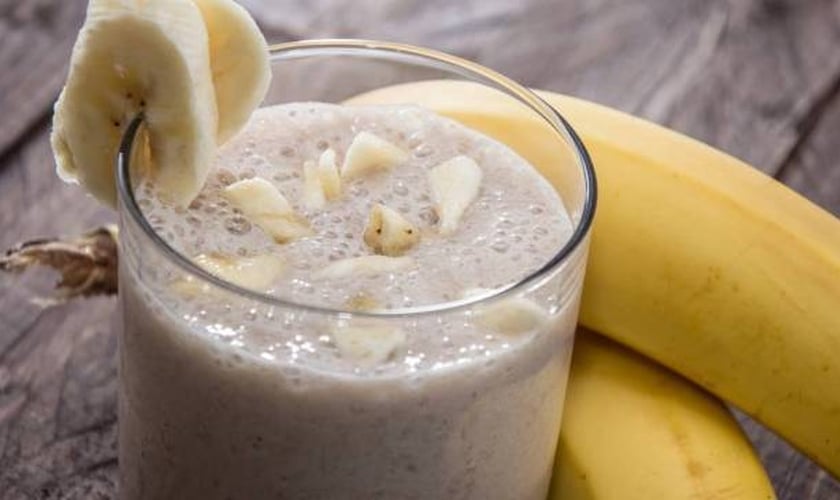 O Milk Shake De Banana Mel E Aveia Ideal Para Os Dias De Calor