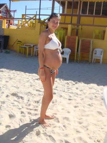 Eliza Samudio, grávida de Bruninho