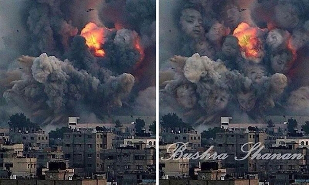 Explosão _ Faixa de Gaza _ arte 08