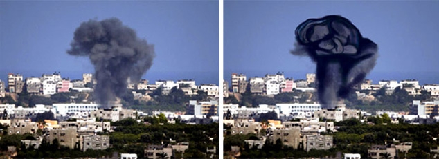 Explosão _ Faixa de Gaza _ arte 06
