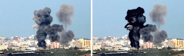 Explosão _ Faixa de Gaza _ arte 05