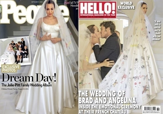 Vestido de noiva,moda,Angelina Jolie