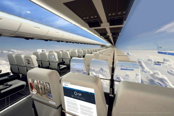 avião sem janelas,viagem,novidade