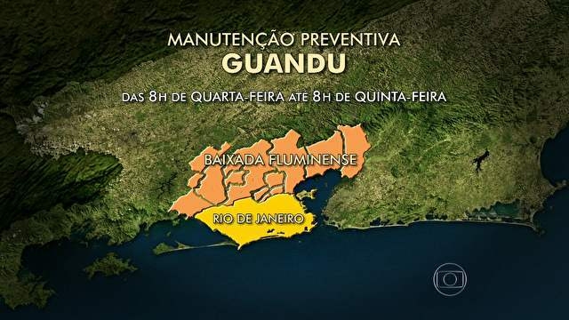 Manutenção do Sistema Guandu paralisa fornecimento de água no Rio