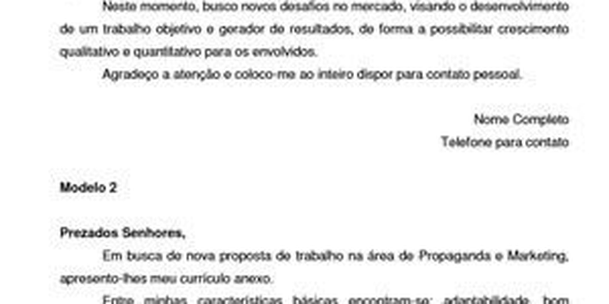 Veja como fazer uma carta de apresentação para vaga de emprego