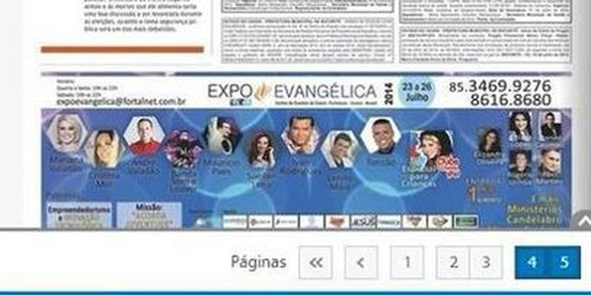 ExpoEvangélica ganha destaque em jornal de grande circulação do NE