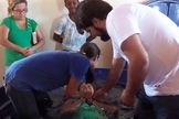 Batismo na comunidade Ninho do Pato