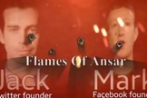 O vídeo mostra as imagens de Jack Dorsey, fundador do Twitter e Mark Zuckerberg, fundador do Facebook sendo perfurados por balas. (Foto: Reprodução)