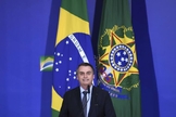 O presidente Jair Bolsonaro durante evento para celebrar Páscoa no Palácio do Planalto. (Foto: Evaristo Sá/AFP)
