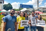 Os voluntários Matheus de Castro, Liliana Lima, Isabela Patrício, Marcos Vinicius e Vanessa Mendonça. (Foto: José Leomar/Sistema Verdes Mares)
