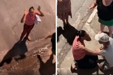 Vídeo publicado nas redes sociais mostra o momento em que uma mulher se reconciliou com Deus. (Foto: Reprodução)