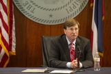 O governador Tate Reeves decretou um dia de jejum e oração. (Foto: Eric J. Shelton/Mississippi Today)