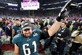 Stefen Wisniewski com a camisa do Philadelphia Eagles no Super Bowl LII, em 2018. (Foto: Patrick Smith/Getty Images)