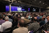 Pastores durante a Convenção Batista do Sul, nos Estados Unidos. 
