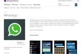 Windows Phone Store informa que aplicativo do WhatsApp não está mais disponível para download