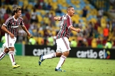 Walter comemora o primeiro gol do Fluminense contra o São Paulo 