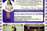 Noemi Nonato realizará sessão solene pelo Dia do Círculo de Oração
