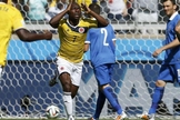 Logo no início do jogo, Armero abriu o placar para a Colômbia, em jogo contra a Grécia, no Mineirão, em Belo Horizonte