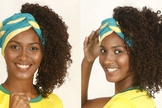 penteado com lenço Copa