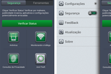 Tela inicial do Comodo Mobile Security