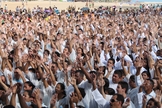 Confira as fotos do Grande Batismo, realizado pela Assembleia de Deus, na Praia de Iracema
