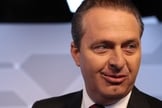 O candidato Eduardo Campos no estúdio do G1 durante entrevista na última segunda (11)