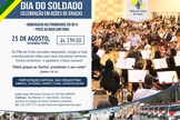 PMs de Cristo preparam com culto de ação de graças para celebração do Dia do Soldado