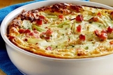 Gratinado de Chuchu com presunto e queijo