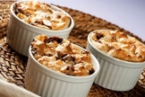 Suflê de damasco com chocolate