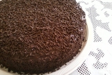 Brigadeiro com calda de laran