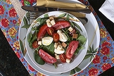 Salada de Rúcula e Agrião com Muçarela de Búfala