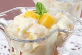 PÊSSEGO EM CALDAS COM CREME