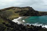 praia de areia verde