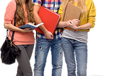 jovens estudantes