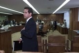 Luiz Estevão no auditório do TCU em 2001, durante leitura de relatório que o condena