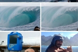 Brasileiro Deivid Júnior sobreviveu a uma queda no paredão de Teahupoo