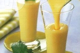 Milk-shake de banana e manga