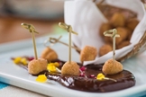 Bolinho de chuva com ganache de chocolate