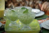 Raspadinha de melão com hortelã