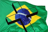 Bandeira do Brasil + Cruz 