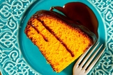 Bolo de cenoura light com ganache
