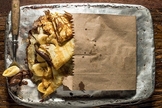 Crepe de creme de avelã e banana