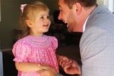 Encontro entre pai e filha