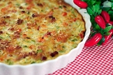 Torta de abobrinha com bacon