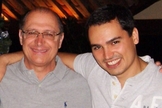 Geraldo e Thomaz Alckmin em foto publicada no Facebook pelo governador