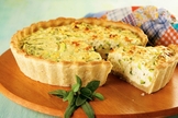 Quiche de abobrinha e presunto