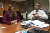 O secretário Roberto de Lucena recebeu a psicóloga cristã Marisa Lobo em seu gabinete. (Guiame/ Marcos Paulo Corrêa)