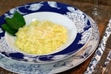 Risoto de queijo parmesão