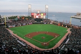 Estádio de jogos de beisebol, em San Francisco