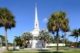 Faixada da Miami Shores Presbyterian Church.